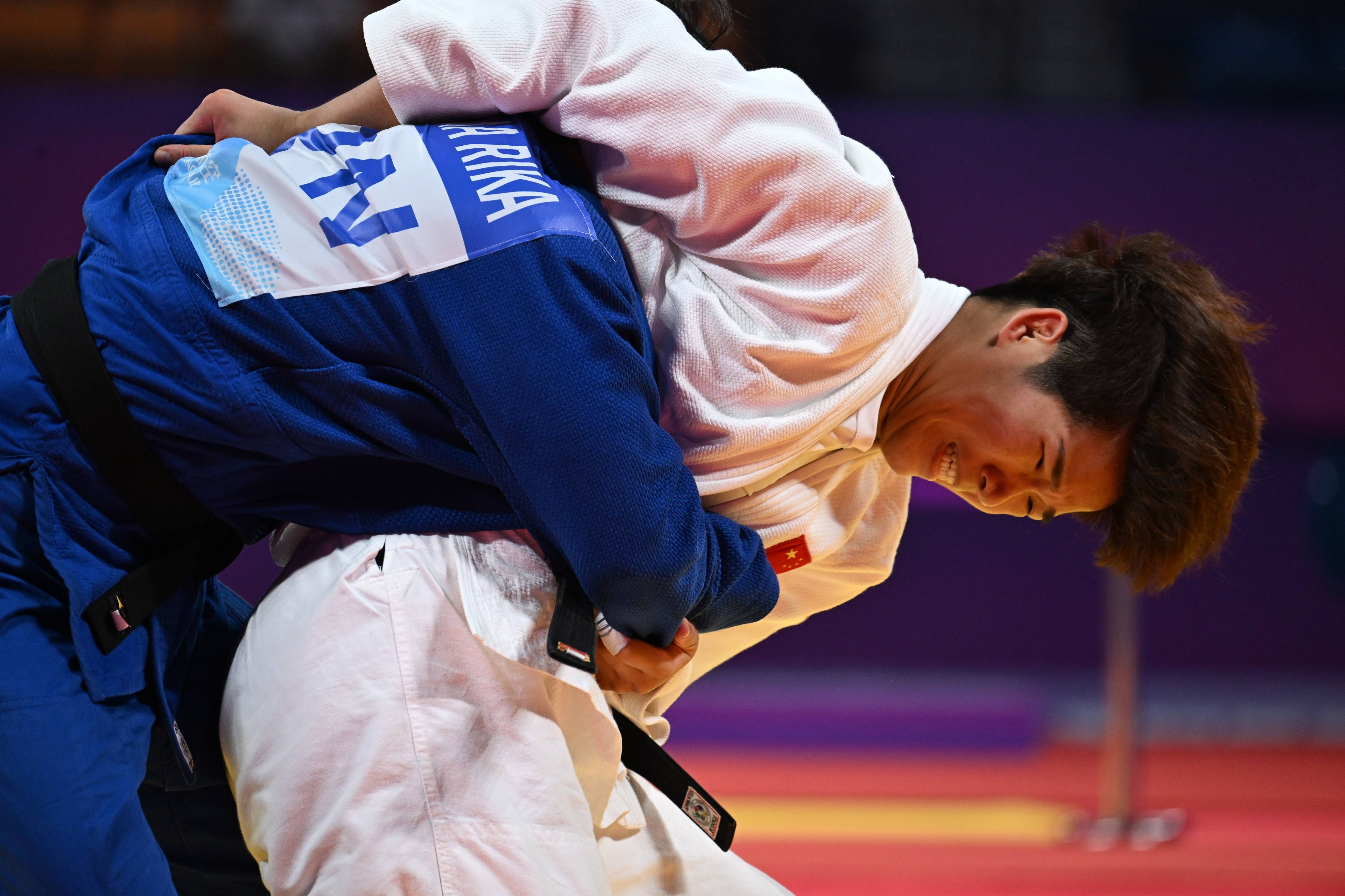 韩国柔道选手表现抢眼斩获银牌